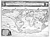 PLATE XVII. <i>A Conjectural Geography of the Translation of the Earth after the Deluge</i>.<br> (From <i>Arca No&euml;</i>, Athanasius Kircher, 1665).