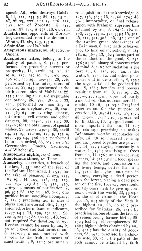 Page 82. A&ucirc;sh&ecirc;dar-m&acirc;h—Austerity