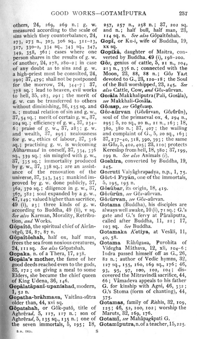Page 257. Good works—Gotam&icirc;putra