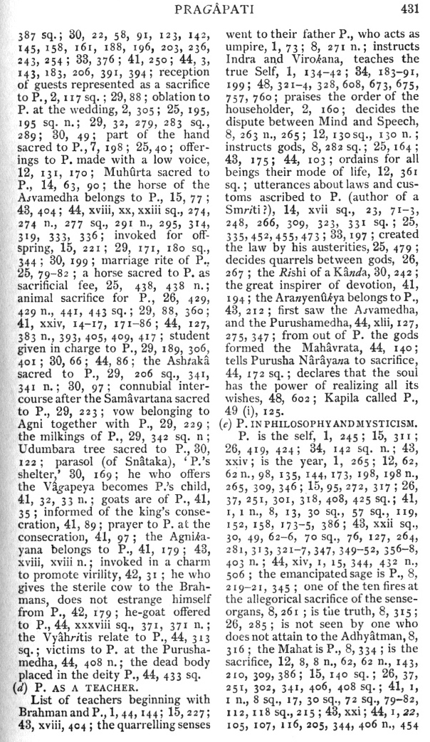 Page 431. Prag&acirc;pati