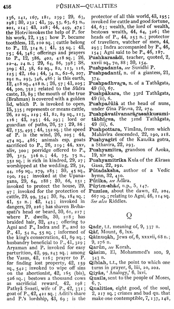 Page 456. P&ucirc;shan—Qualities