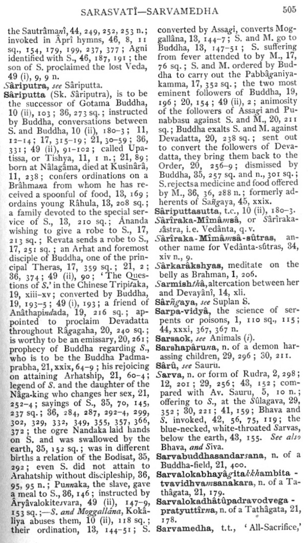 Page 505. Sarasvat&icirc;—Sarvamedha