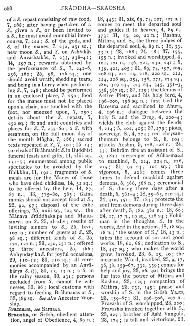 Page 550. Sr&acirc;ddha—Sraosha