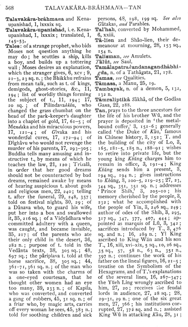 Page 568. Talavak&acirc;ra-br&acirc;hmana—Tan