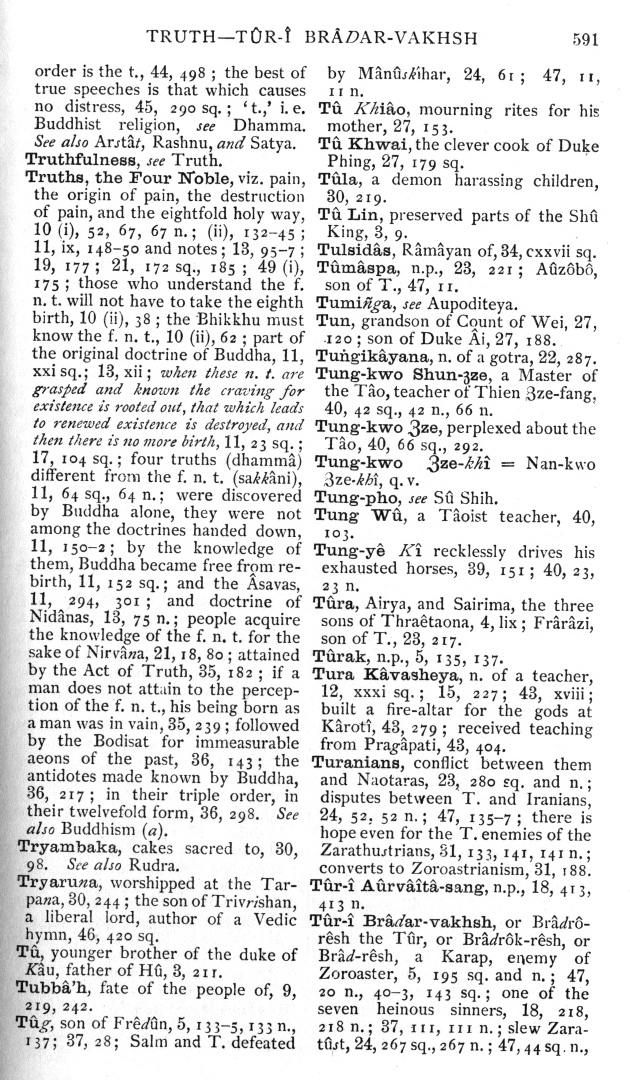 Page 591. Truth—T&ucirc;r-&icirc; Br&acirc;dar-vakhsh