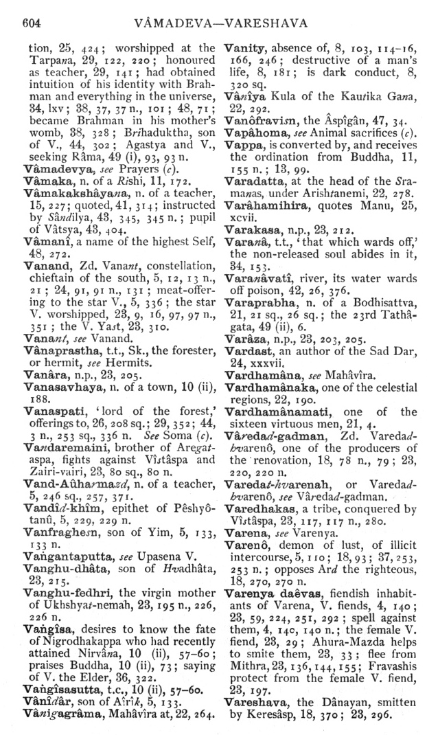 Page 604. V&acirc;madeva—Vareshava