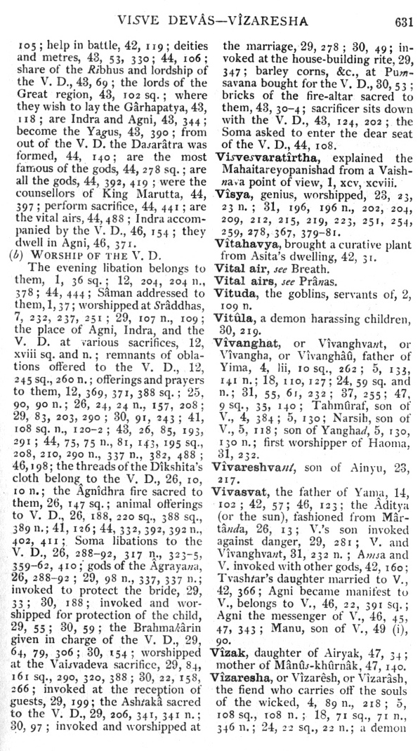 Page 631. Visve Dev&acirc;s—V&icirc;zaresha